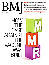 BMJ cover on Wakefield fraud