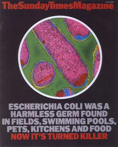 e-coli o157 sunday times magazine cover